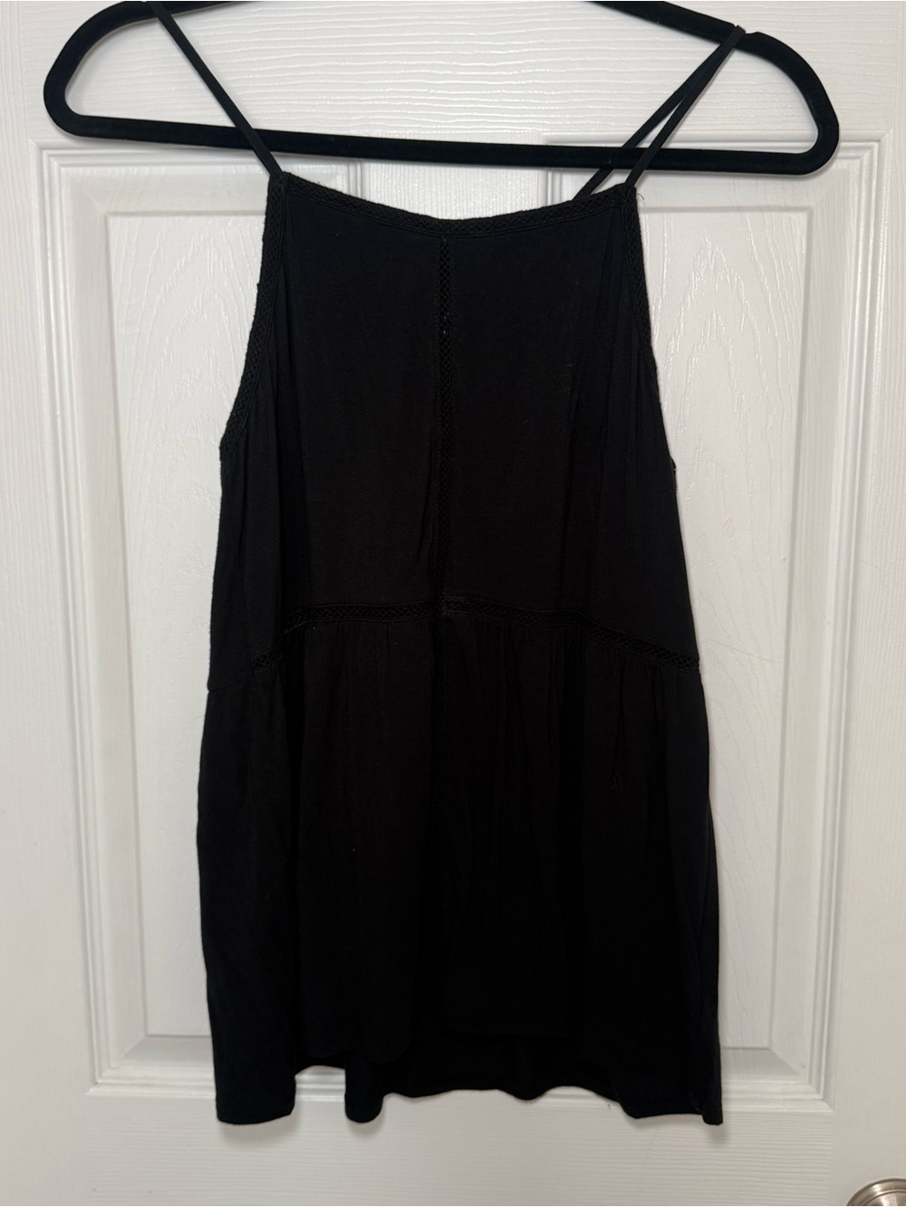 Women's Black Spaghetti Strap Summer Dress